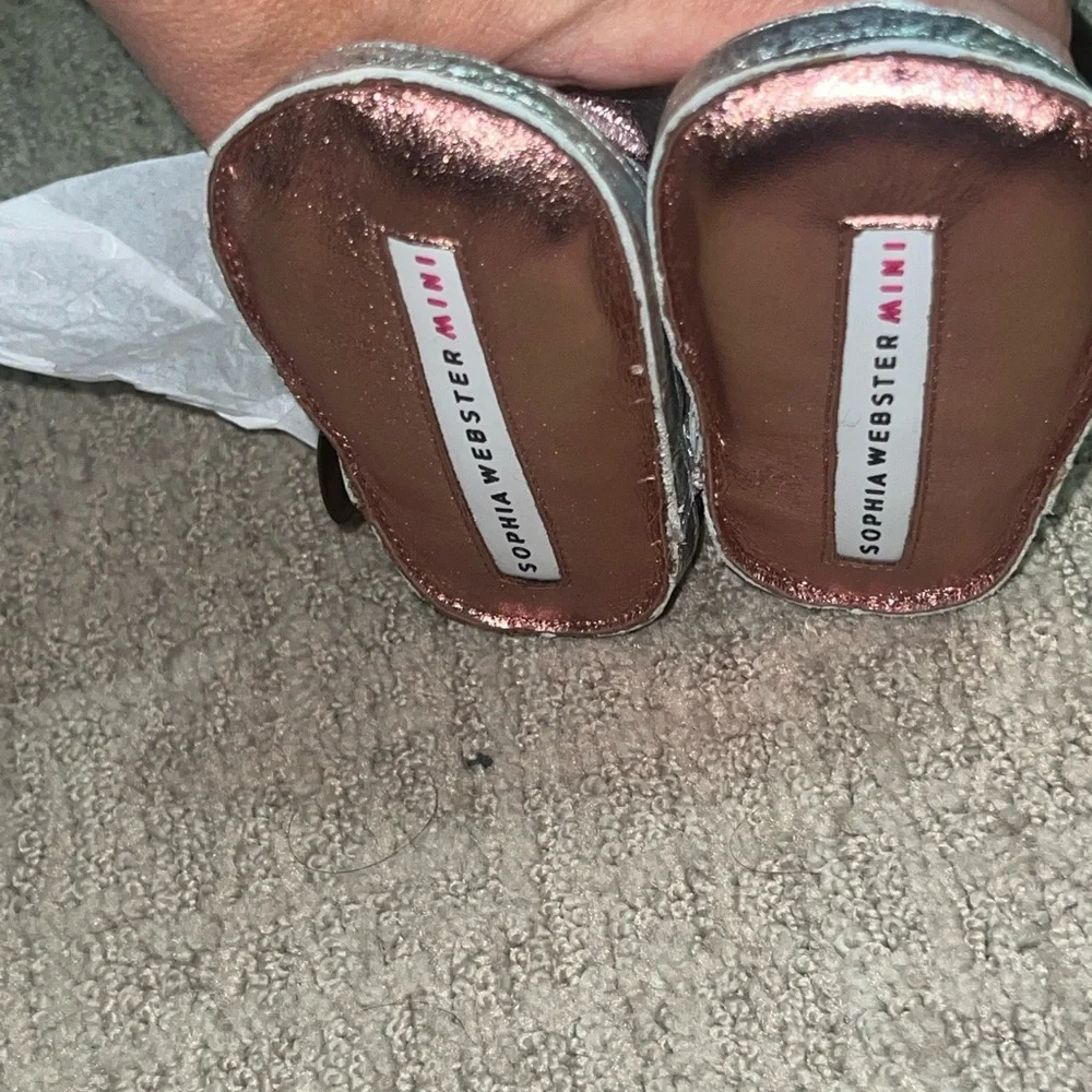 Sophie Webster mini butterfly shearling baby boot size 18/19 - Picture 10 of 11